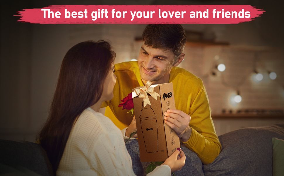 Набір шейкер для коктейлів 750 мл: професійний барменський набір з вбудованим ситом, мірним стаканчиком та ложкою. Ідеально для Мартіні, Маргарити та міксологiчних напоїв. Чорний.