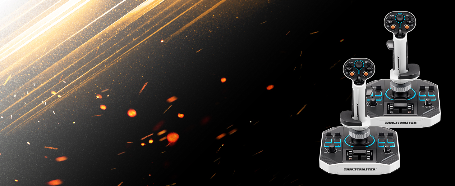 Thrustmaster Sol-R 1 – Професійний ігровий джойстик для космічних симуляторів PC – H.E.A.R.T. магнітні сенсори, 16-bit, ергономічний дизайн, сумісний зі Star Citizen та Elite Dangerous