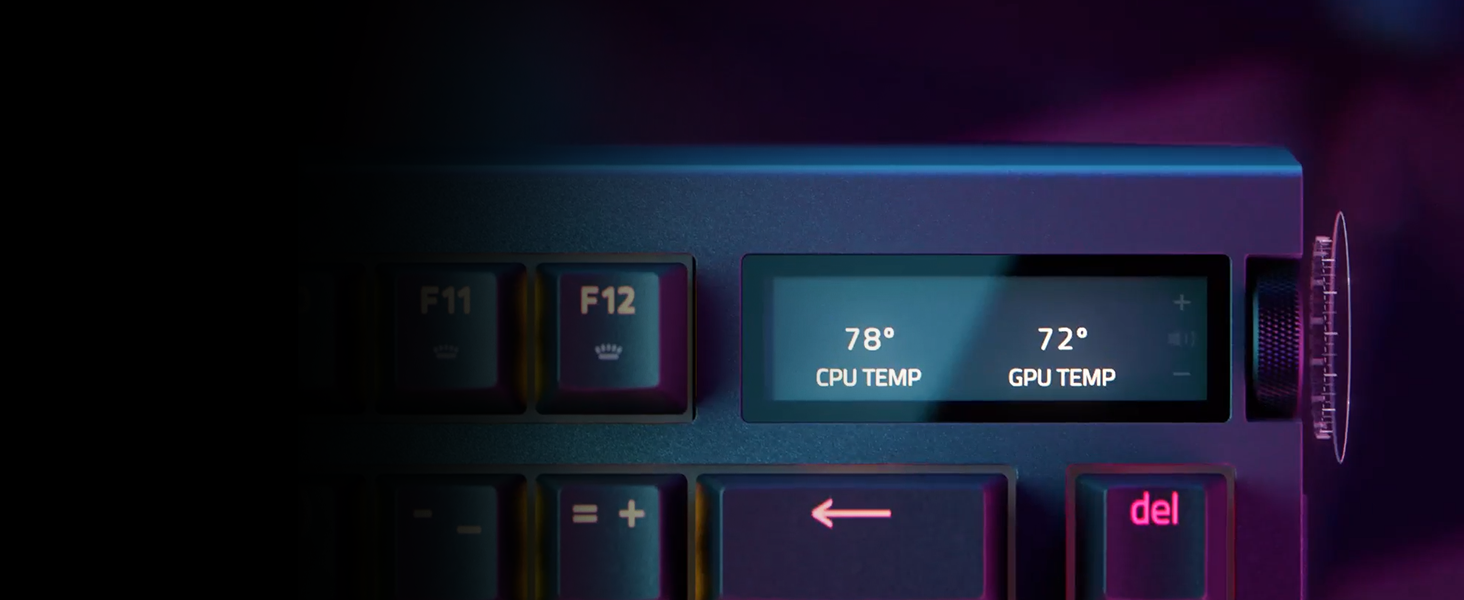 Механічна ігрова клавіатура Razer BlackWidow V4 Pro 75% з Green Switch, RGB Chroma, 6 макро-клавіші, Doubleshot ABS, QWERTY US-розкладка, чорна