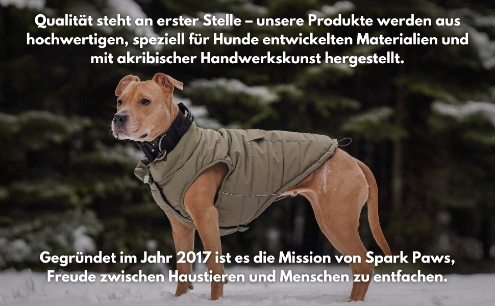 Зимова куртка для собак Spark Paws Warmshield™, флісова, водовідштовхувальна, вітрозахисна, з відбиваючими елементами, для середніх і великих порід, захист від холоду, парка, оливкова, розмір M (5-7 кг)