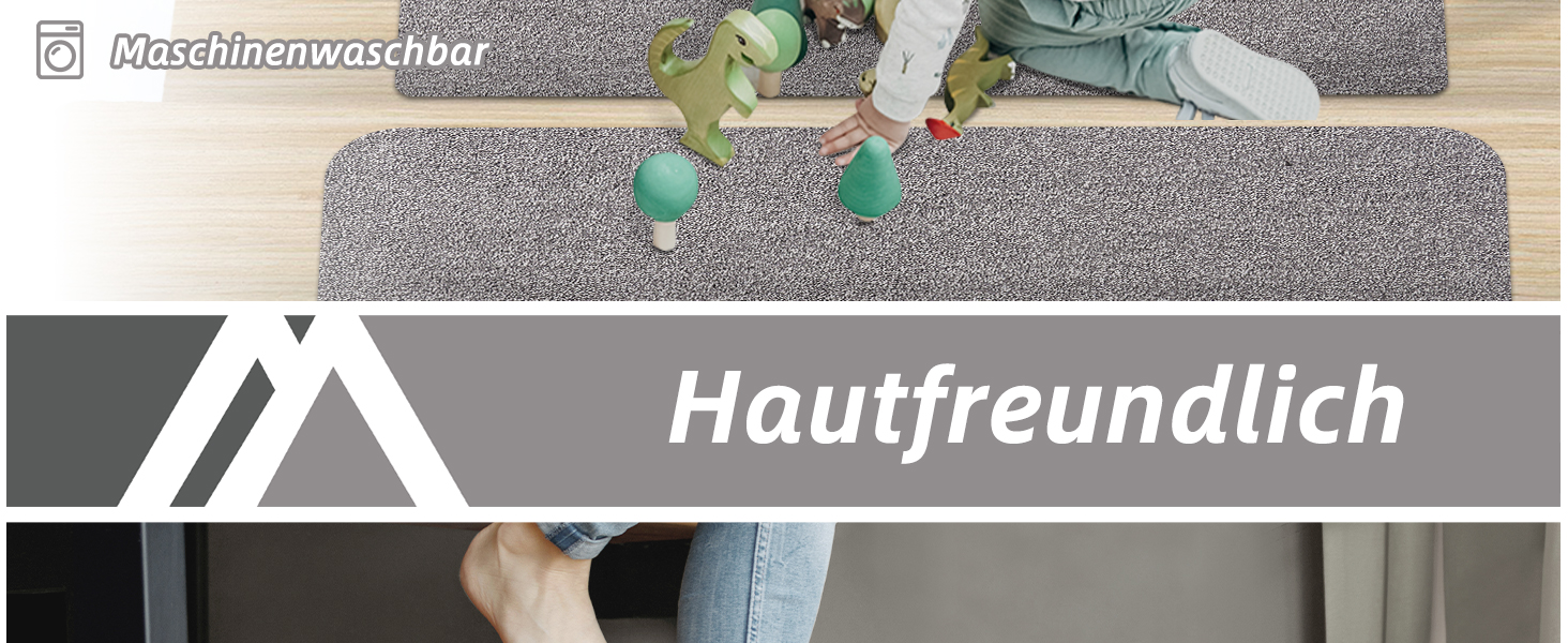 Коричневі килимки на сходи COSY HOMEER, 15 шт., 70x22 см, самоклеючі, машинного прання, 100% поліестер, TPE-підкладка, безпечні для дітей та домашніх тварин