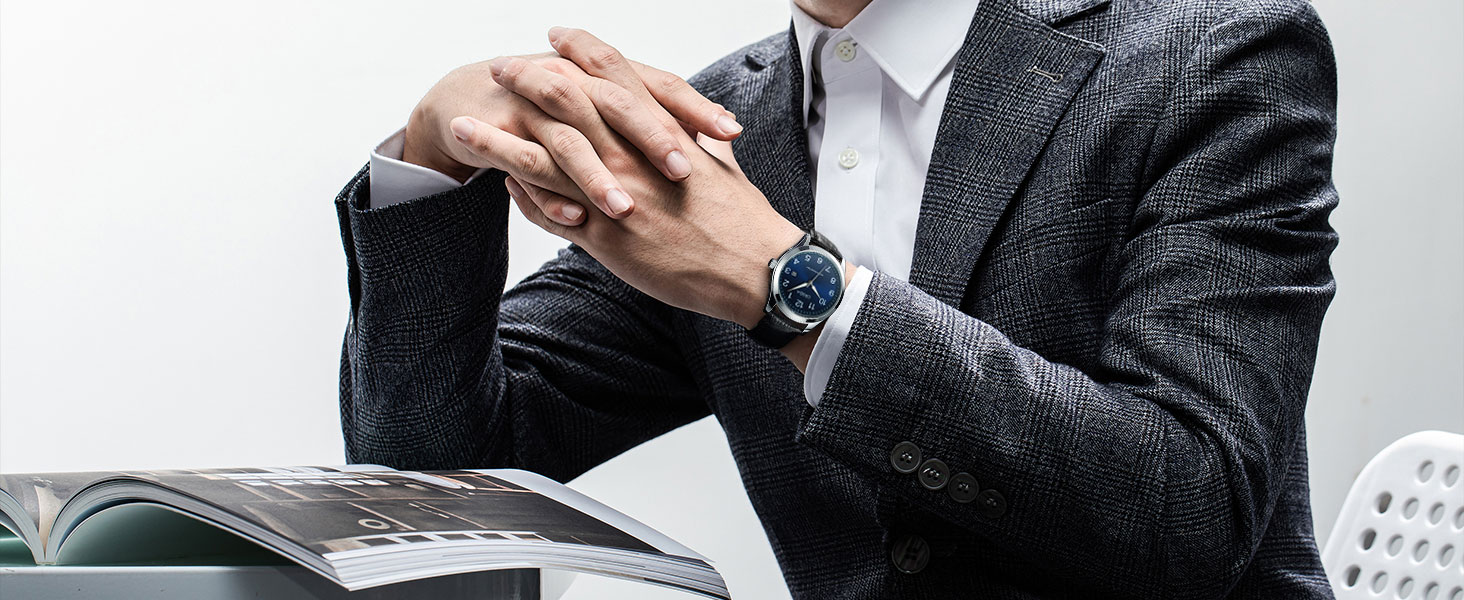 Годинник чоловічий CIVO з великими цифрами: аналоговий, водонепроникний, з датою, свідовий, для людей з поганим зором, з нержавіючої сталі, чорний