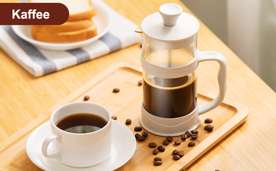 Френч-прес ParaCity 350мл з нержавіючої сталі та термостійкого скла, для холодної заварки, ідеальний для дому та подорожей