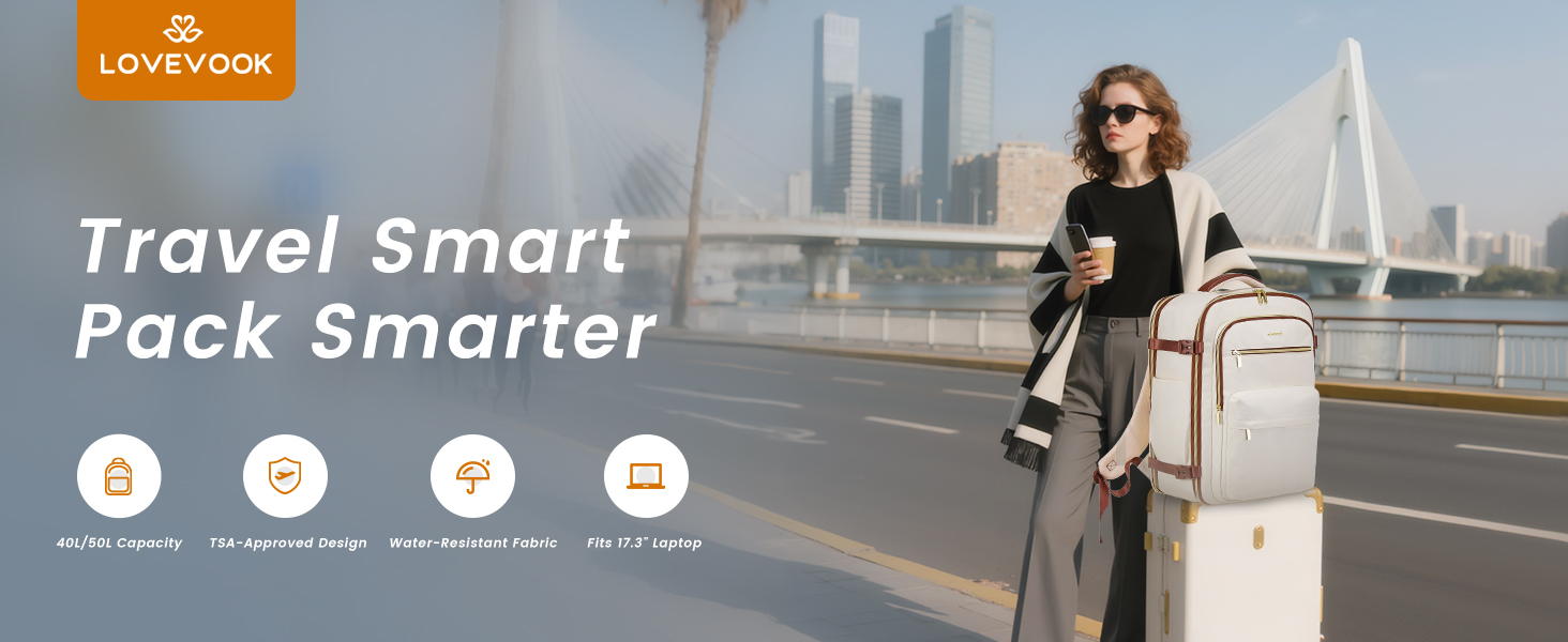 Рюкзак для ручної поклажі OVEVOOK: 40 л, для ноутбука 17.3