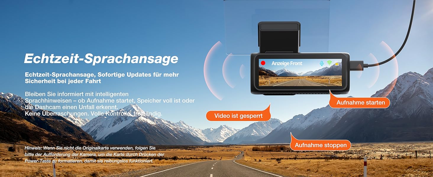 iZEEKER 4K Автомобільний відеореєстратор (Dashcam) з Wi-Fi, 32GB SD-карткою, двоканальний запис 4K+1080P, IPS-дисплей 2.99', Нічне бачення, G-сенсор, Запис по колу, Паркувальний режим 24/7