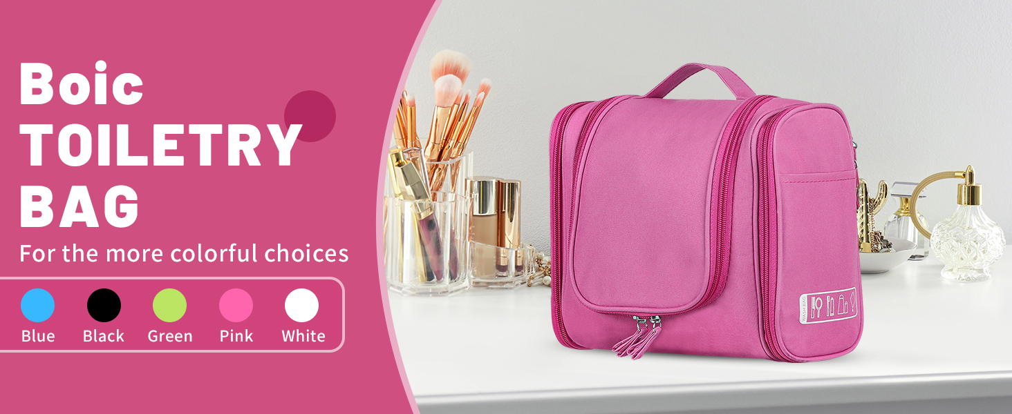 Чоловіча дорожня косметичка з гачком, косметичка для подорожей, дорожня сумочка для душу, зелений (рожевий)