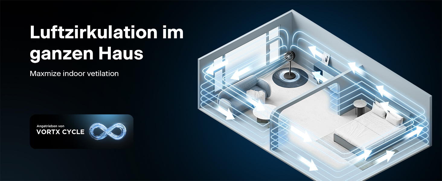 Вентилятор торнадо PELONIS з дистанційним керуванням, сенсорним дисплеєм, 3D циркуляцією, тихий (36.5dB), потужний (10м повітряний потік), регульована висота (60/111см), 4 швидкості з таймером, знімний захисний гріт, поворотний, 76см, чорний