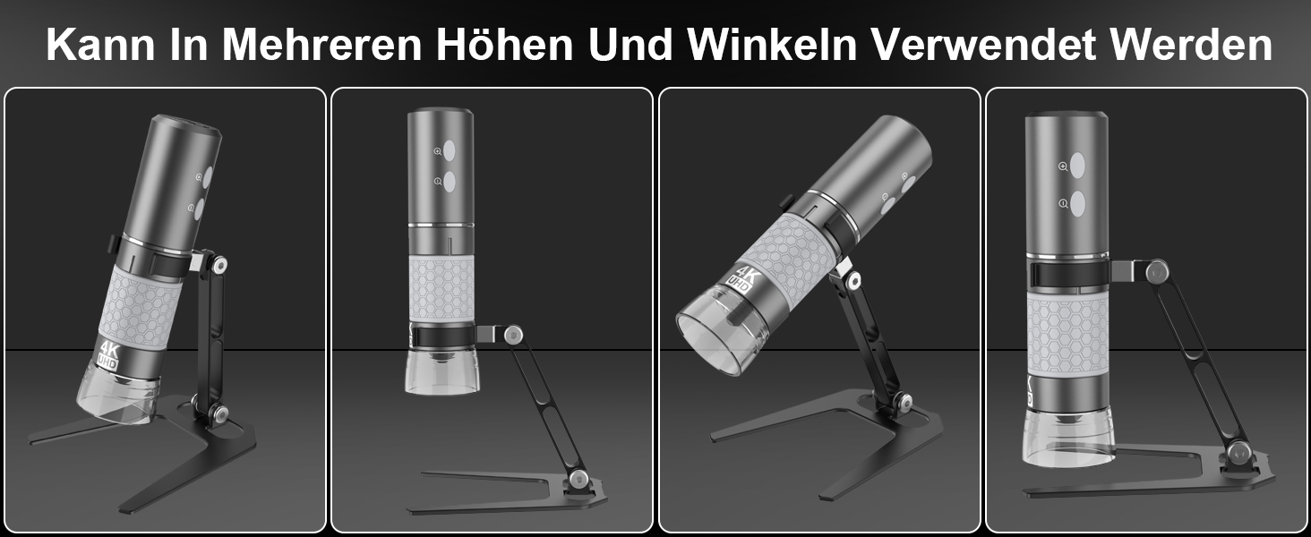 Цифрова мікроскоп-камера Ninyoon 1080P USB для iPhone, iPad, Android, PC, 50-1000x, з підсвічуванням, для монет, рослин, паяння, шкіри, скальпу