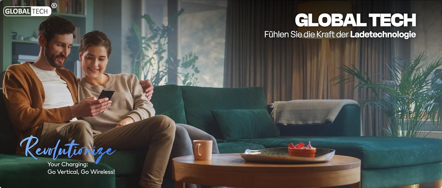 Бездротовий зарядний стан для iPhone, Samsung, Google Pixel (15W, Qi, чорний)