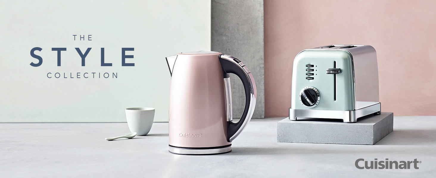 Електричний чайник Cuisinart Multi-Temp з регулюванням температури, 1.7 л, нержавіюча сталь, зелений, знімний фільтр