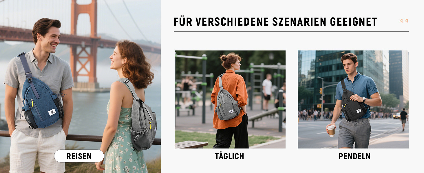 Чоловіча сумка через плече SKYSPER: стильна, захищена від крадіжок, для подорожей та повсякденного використання (чорна)