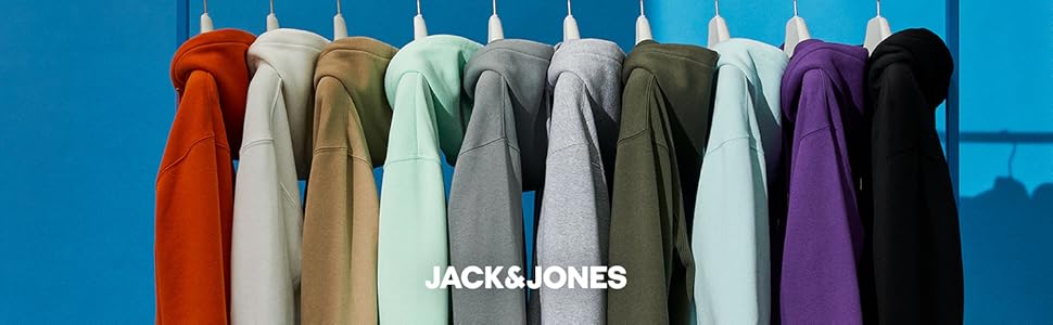Чоловіча толстовка на блискавці з капюшоном Jack & Jones Jjeholmen Noos, синя (Insignia Blue), Regular Fit, розмір L