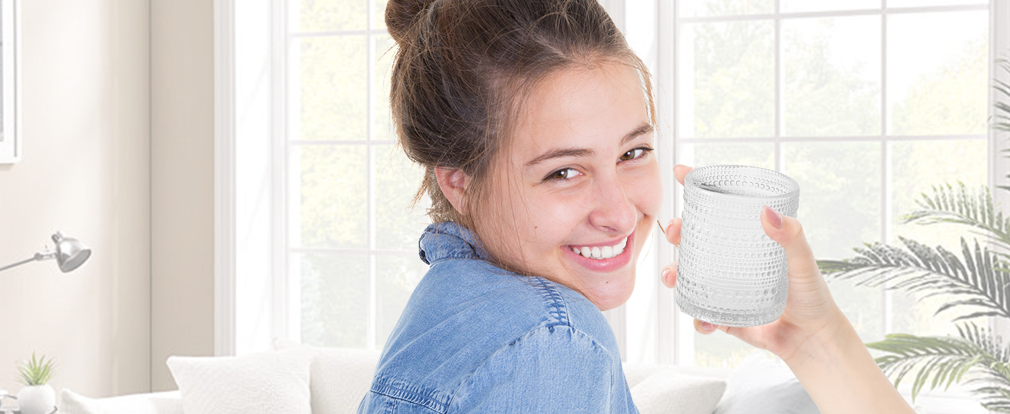 Набір аксесуарів для ванної кімнати Dasiton (4 шт.) з прозорого скла: мильниця, тримач для зубних щіток, стаканчик, контейнер для ватних паличок. Зелений/Прозорий (A)