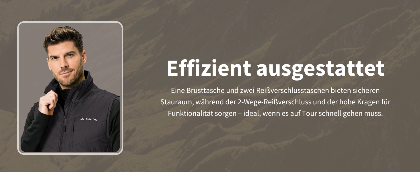 Жилет чоловічий VAUDE Sesvenna Vest IV чорний/чорний