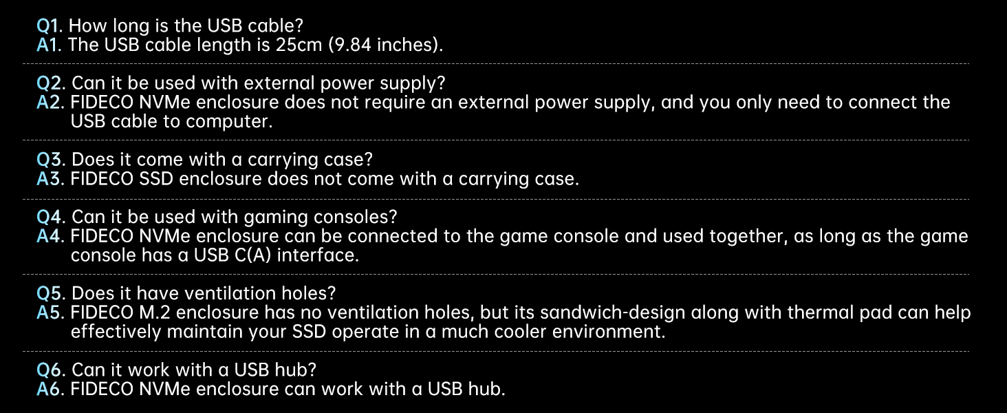 Корпус для SSD M.2 NVMe з USB 3.2 Gen 2 (10Gbps), адаптер для підключення SSD, без інструментів, підтримка UASP та Trim