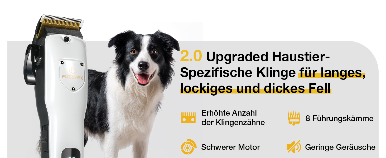 Професійна машинка для стрижки собак Leise - для густого та кучерявого хутра, з нержавіючої сталі