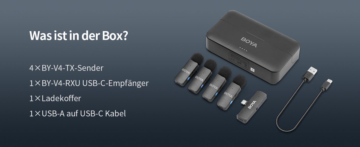 Мікрофон петличний Boya BY-V4U бездротовий для iPhone 15, Android, смартфонів, відеозйомки, подкастів, інтерв'ю, YouTube