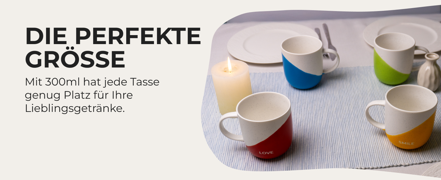 Набір кавових чашок Miamio 4 шт по 300 мл з приколами/Подарункові чашки для мами, тата, жінок, чоловіків, сім'ї, друзів/Підходить для мікрохвильової печі та миття в посудомийній машині (Дизайн B)