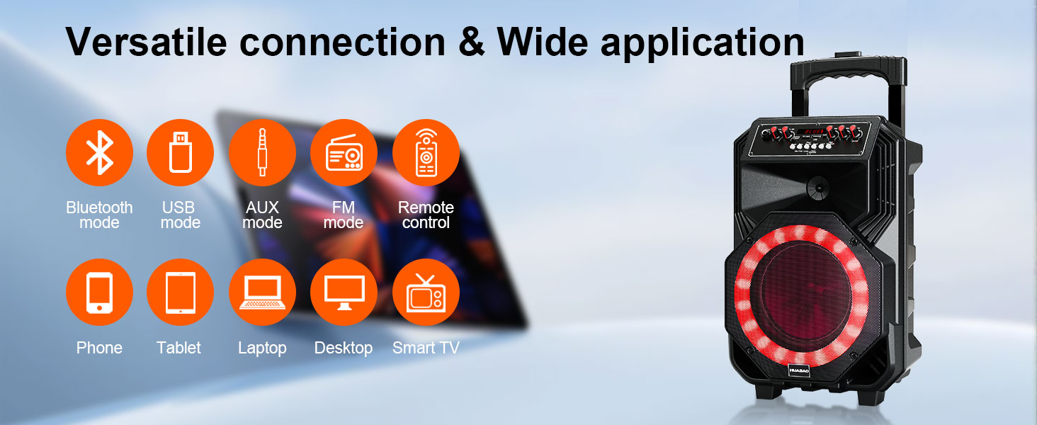 Караоке-машина з 2 бездротовими мікрофонами, коліщатками та ручкою-телескопом - портативна Bluetooth-система з акумулятором 8800mAh, PA-система з підсвічуванням, регулюванням басів/високих частот/ефектом ехо для вечірок, для дому A5
