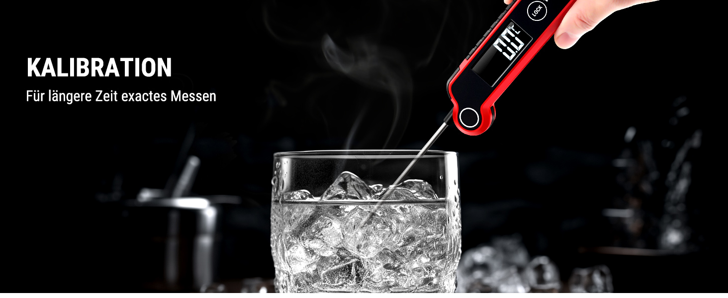 Термометр для м'яса ThermoPro TP620, антизапотівання, точність ±0.5℃, професійний кухонний термометр, водонепроникний, швидке вимірювання (2-3 с), для приготування, смаження, дитячого харчування