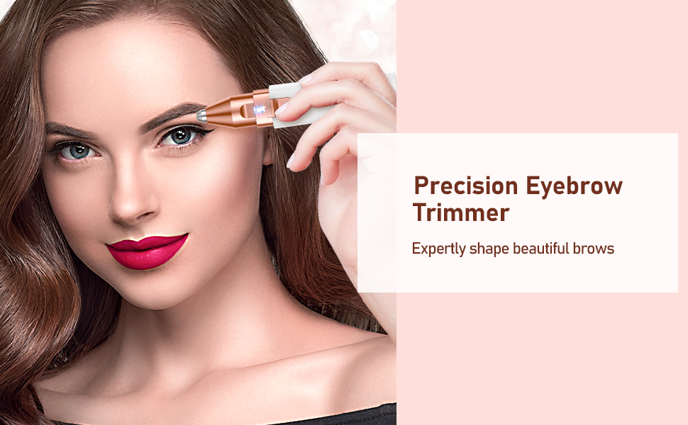 Електричний прилад для видалення волосся: 2-в-1 для обличчя та брів, Vinmall для жінок