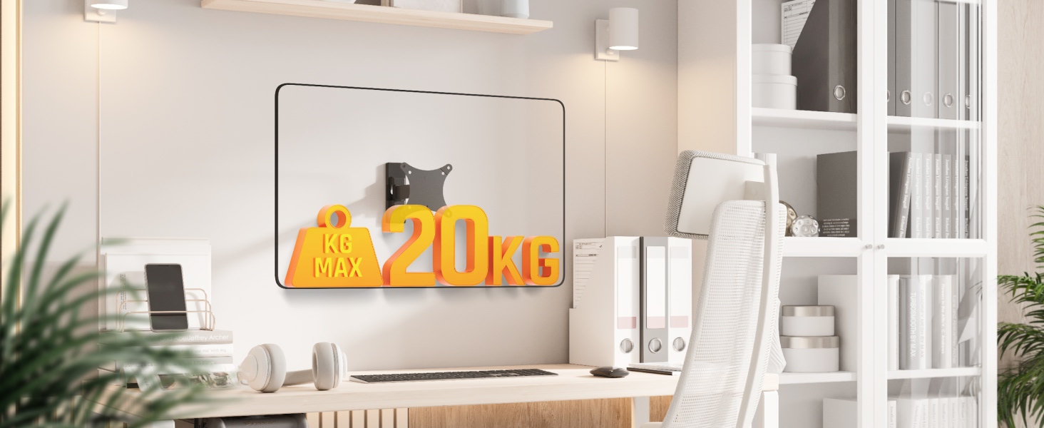 Настінне кріплення для монітора/телевізора RICOO S3911 13-34 дюйми VESA 75x75/100x100 поворотне