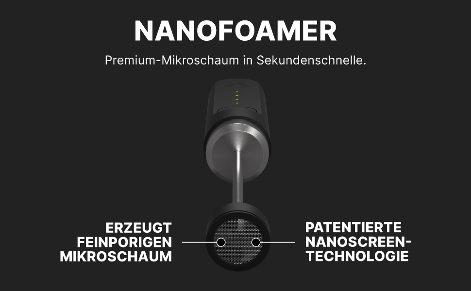 Мікропінний Молочний Пінник Subminimal NanoFoamer V2 | Для Капучино, Латте та Гарячого Шоколаду | Бездротовий