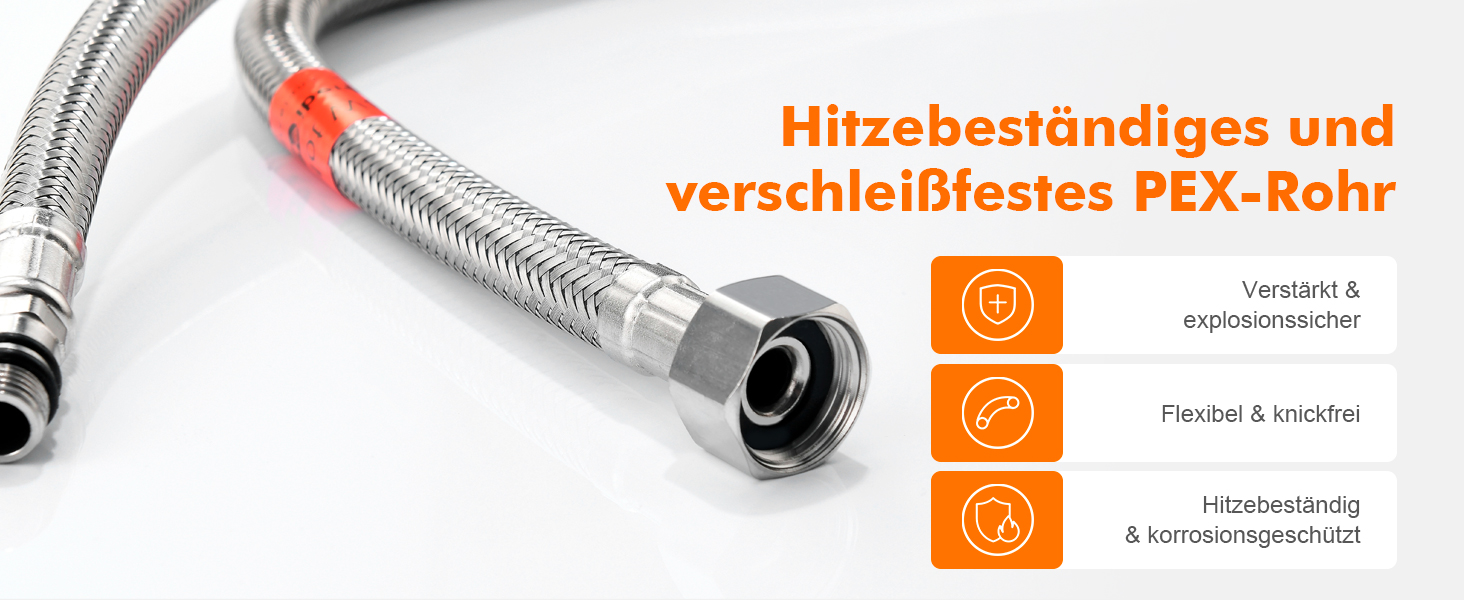 Змішувач для кухні Ibergrif M14450 з висувною лійкою, поворотний на 360°, з нержавіючої сталі та керамічною картридж