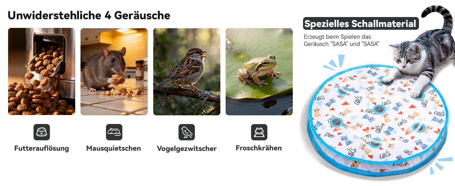 Інтерактивне іграшкове м'ячик для котів з лабіринтом та пір'ям, автоматична іграшка-приховище, мисливська гра, подарунок для кота