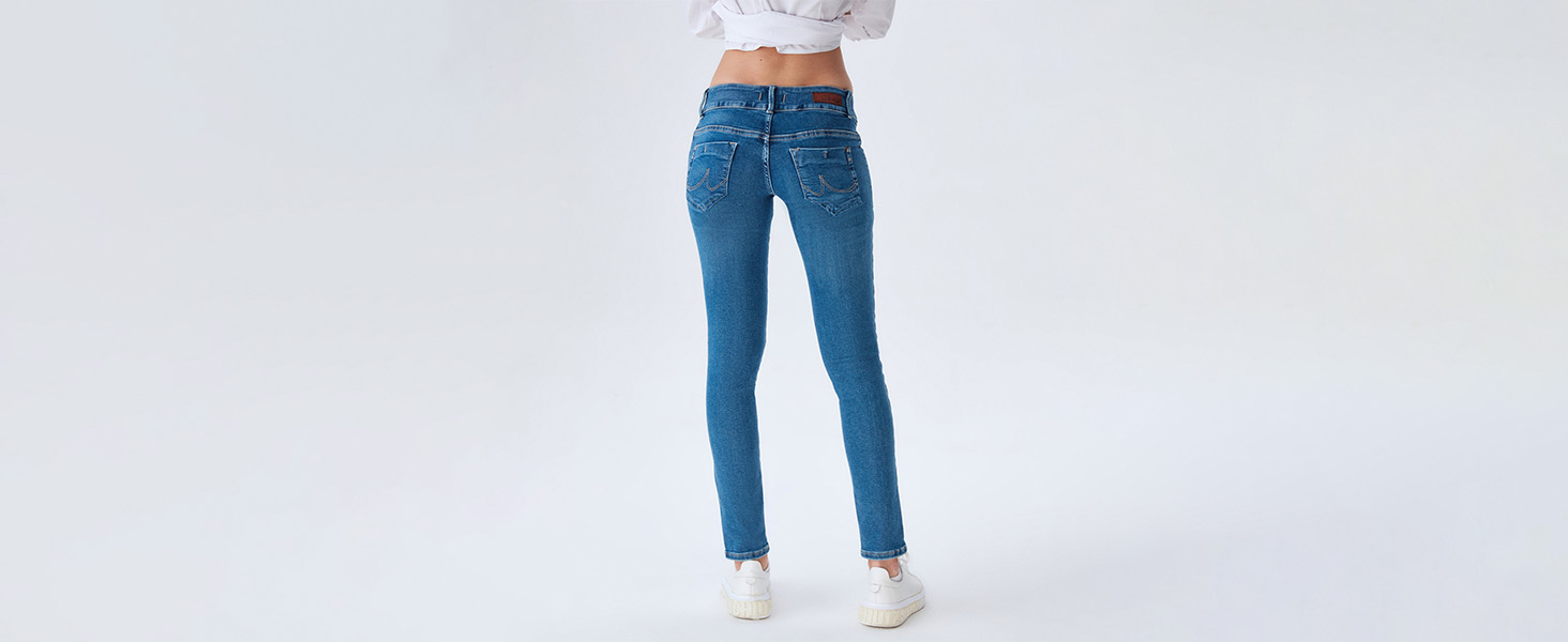 Джинси жіночі LTB Molly Super Slim Fit блакитні Juana Wash, стрейч, розмір 31W/32L