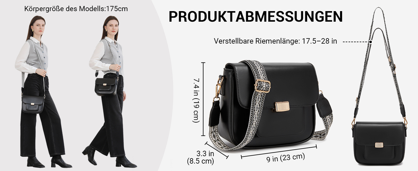 Сумка жіноча Miss Lulu середнього розміру через плече, екошкіра та замша, вінтажний стиль, чорна (2513)