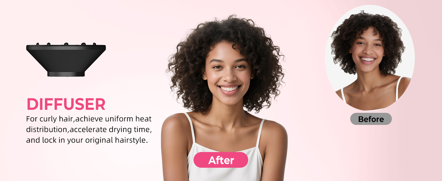 Atopskins 7-в-1 Airstyler: професійний набір для укладки волосся, 110000 об/хв, 1400 Вт. Фен-щітка, локон, випрямляч, іонізація. Для об'єму, сушіння та укладки. Чорний та золотий колір.