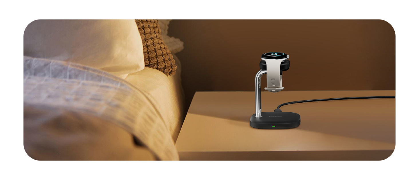 Зарядний пристрій SwanScout 505G2 для Google Pixel Watch 3/2 (не для Pixel Watch 1), магнітний зарядний пристрій, чорний