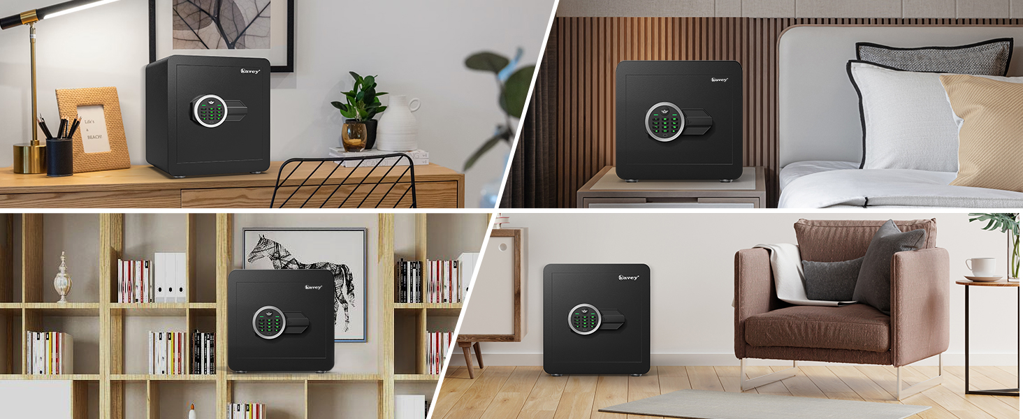 Сейф Kavey Safe Tresor: цифровий замок, подвійний захист, LED-підсвічування, 32L