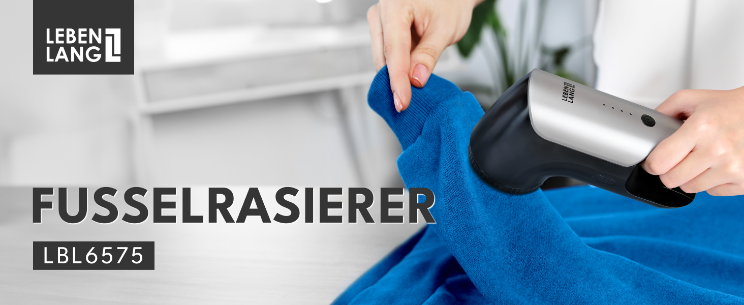 Електричний видалення ворсу LEBENLANG 2000mAh з LED-дисплеєм та пензлем для чищення. До 2 годин роботи. Видалення ворсу з одягу.