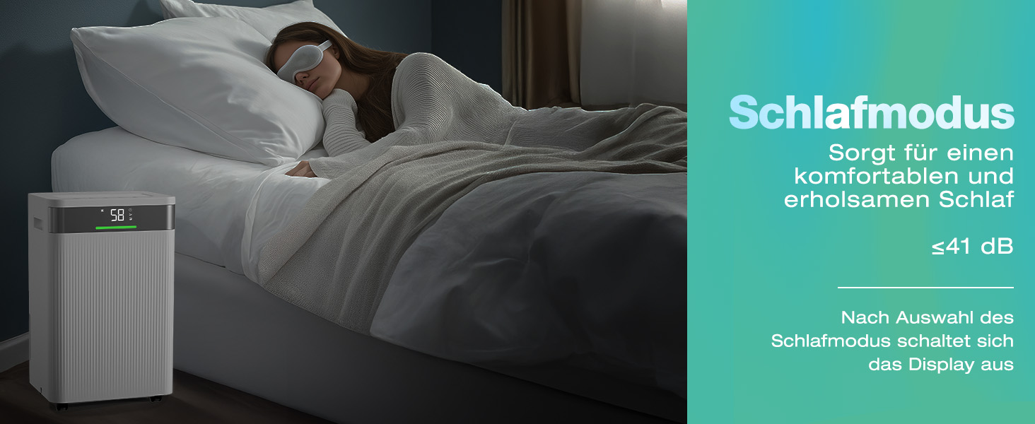 Електричний осушувач повітря HAUSHOF 20л/день, 41дБ, з іонізацією, для приміщень до 30м², 4.5л бак, LED дисплей, 3 режими, портативний