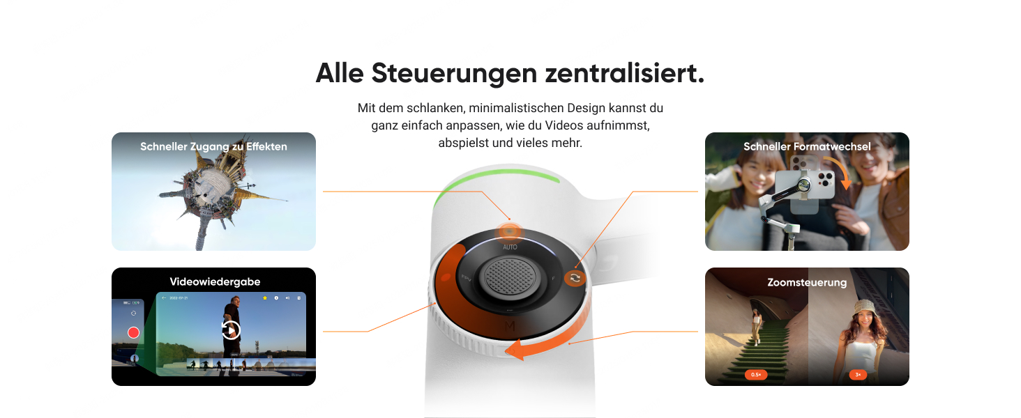 Insta360 Flow 2 Pro Gray – Професійний гіростабілізатор для смартфона з Apple DockKit, AI-tracking, інтегроване штатив/селфі-стік, для мобільного влогінгу та подорожей, сірий колір