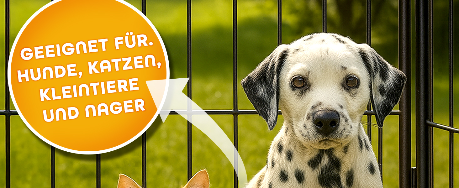 ТресКо® вольєр для цуценят 60 см, з дахом та анкерами | Вольєр для собак 8-секційний | Розкладний вольєр для собак з дверцятами | Збірка без інструментів | Вольєр для тварин, стійкий до погодних умов 77 x 60 см