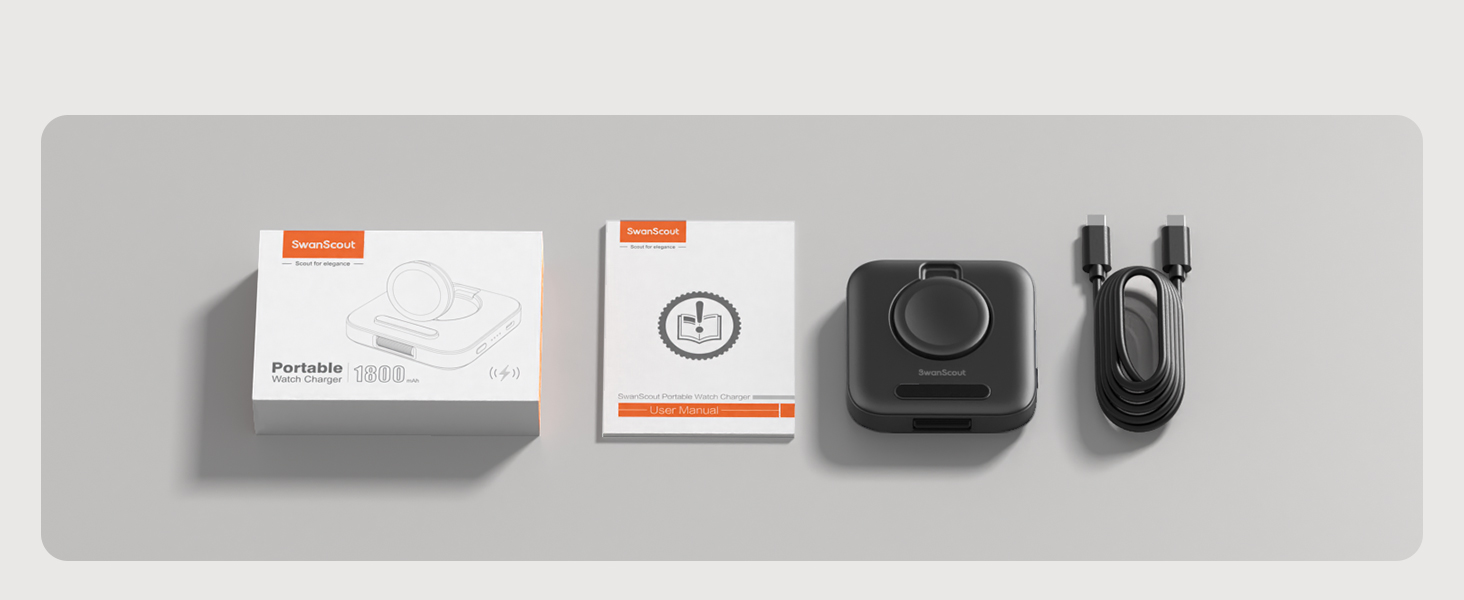Індукційна зарядна станція для Samsung Galaxy Watch 8, чорна (не підходить для Watch Ultra 2/9)