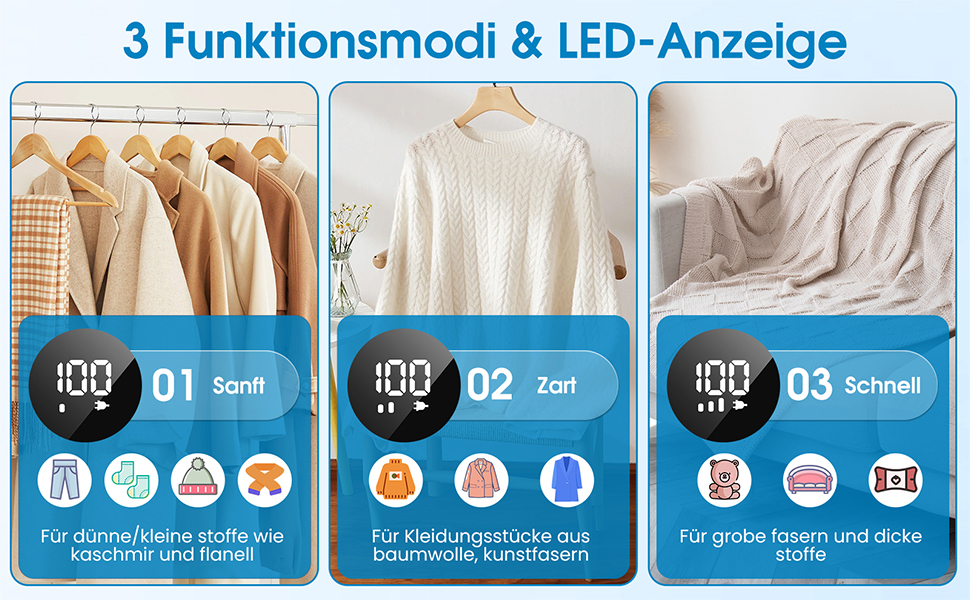 Машинка для видалення катишків NIWOHOM для одягу: 3 швидкості, 6-клинковий ніж, LED-дисплей, для всіх тканин