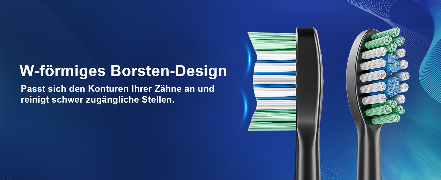 Електрична зубна щітка Betterchoi з магнітною левітацією, 41 000 VPM, 4 насадки, IPX7, 180 днів роботи від акумулятора, 5 режимів, таймер, чорний колір