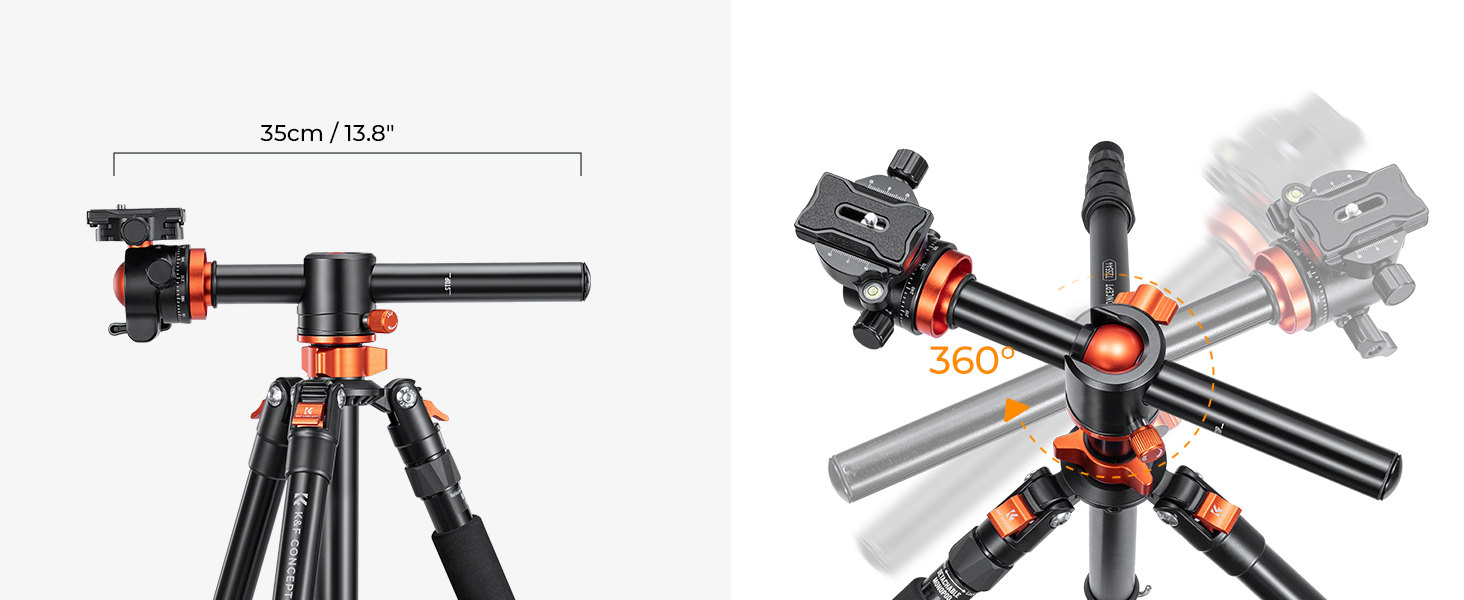 Штатив K&F Concept 238CM для камери з міцною конструкцією (186см, 10кг)