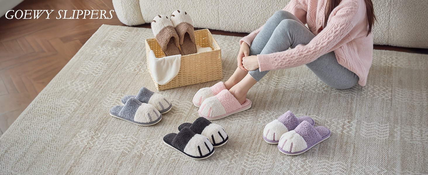 Теплі плюшеві тапочки для дому з принтом лап собак - жіночі та чоловічі, рожеві, 38/39 EU