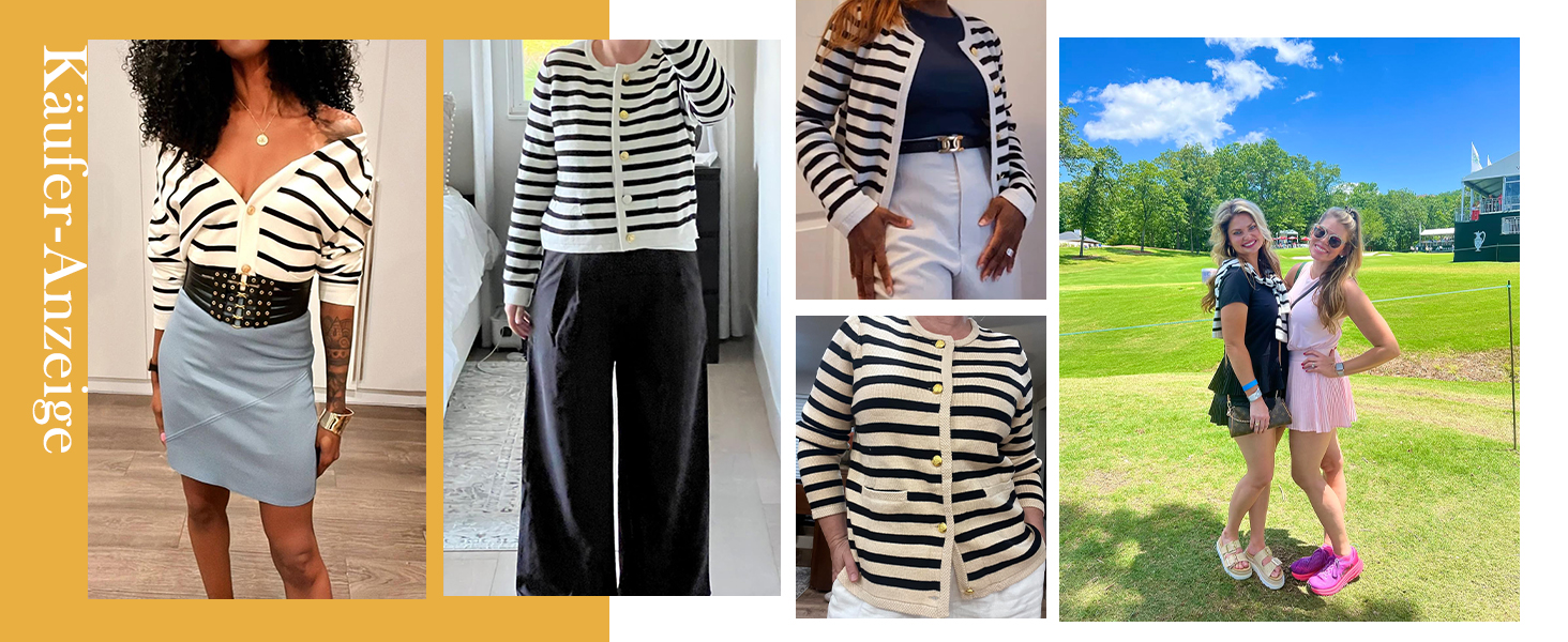 Жіноча коротка в'язана куртка з двома кишенями на ґудзиках, смугастий пуловер, стильна осіння кардиган, круглий виріз, модна в'язана кофта XL чорного кольору