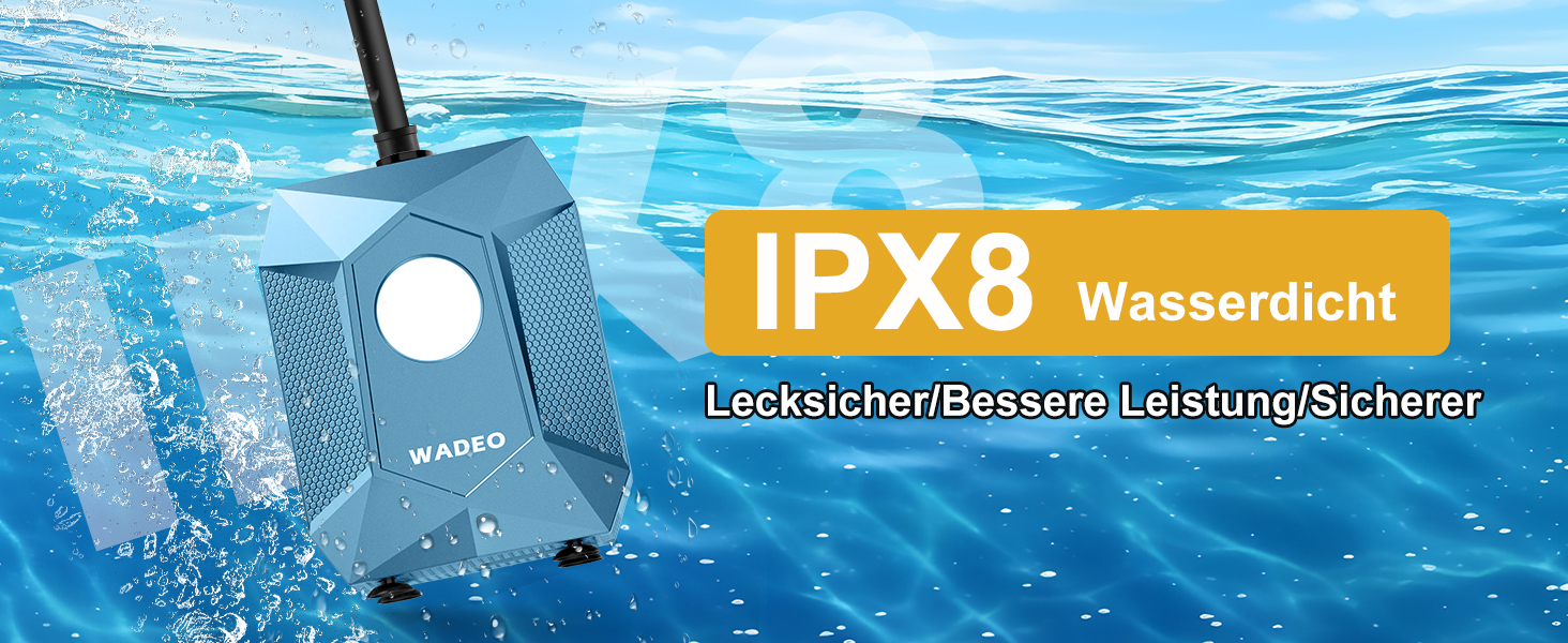 Портативна душова кабіна WADEO з акумулятором, помпою та підсвічуванням, 120 хвилин роботи, LED-ліхтар, мобільний душ-сет з 2м шлангом, душовою насадкою, тримачем та відром для саду, миття автомобіля, домашніх тварин, пляжу, подорожей (Блакитний, з відром 20л)