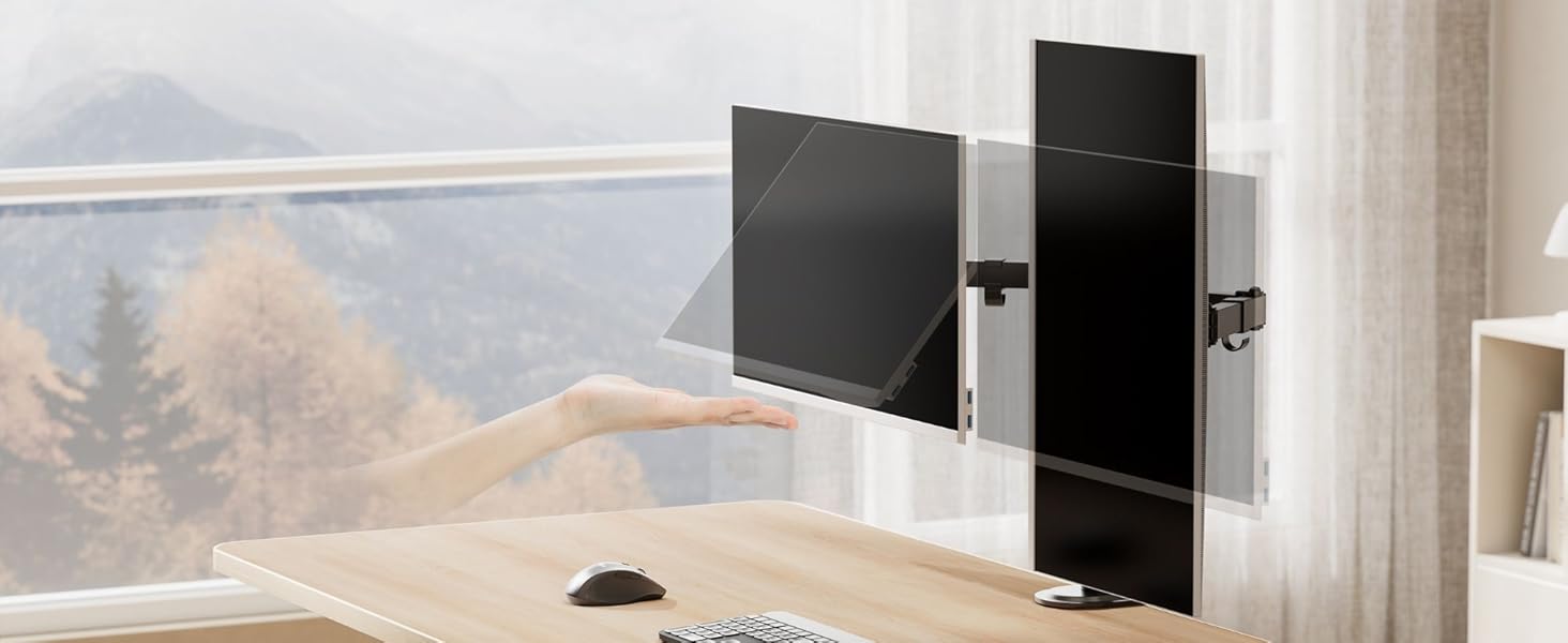 Кріплення для двох моніторів VonHaus - тримач для моніторів 13-32