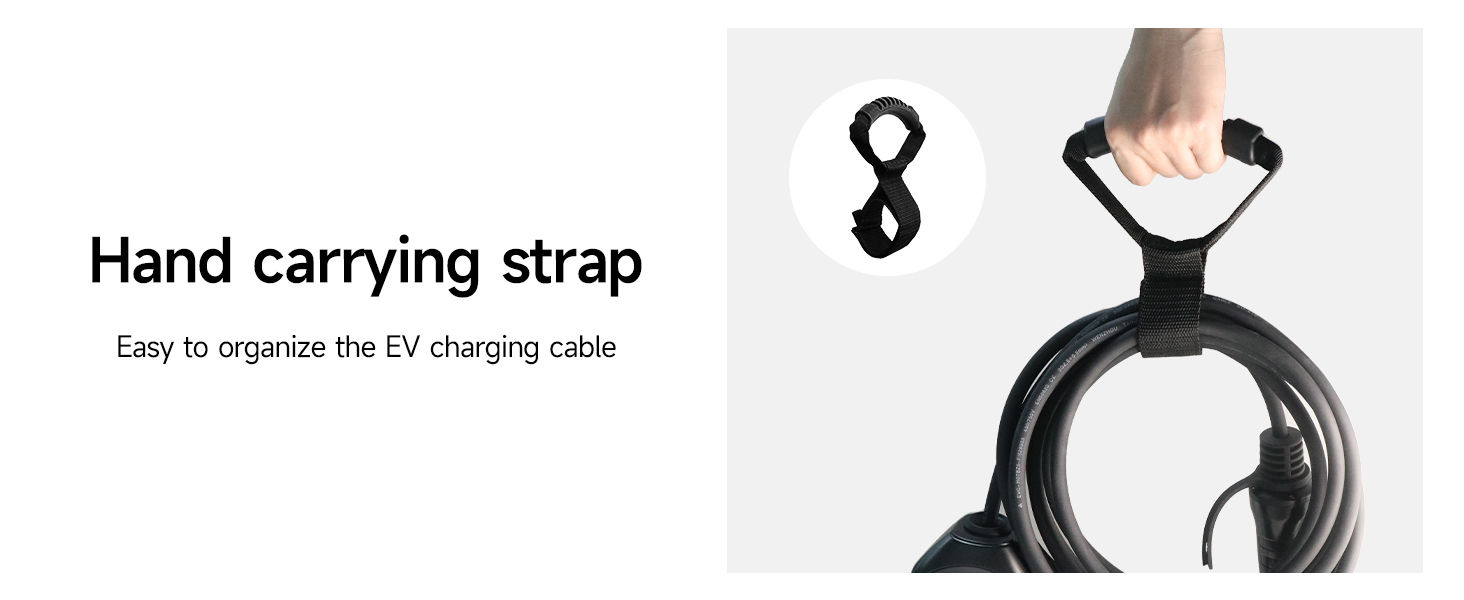 Кабель зарядного пристрою для електромобіля 8м, 3.6 кВт, Schuko, регульований струм 6/8/10/13/16A, з сумкою, IEC 62196-2