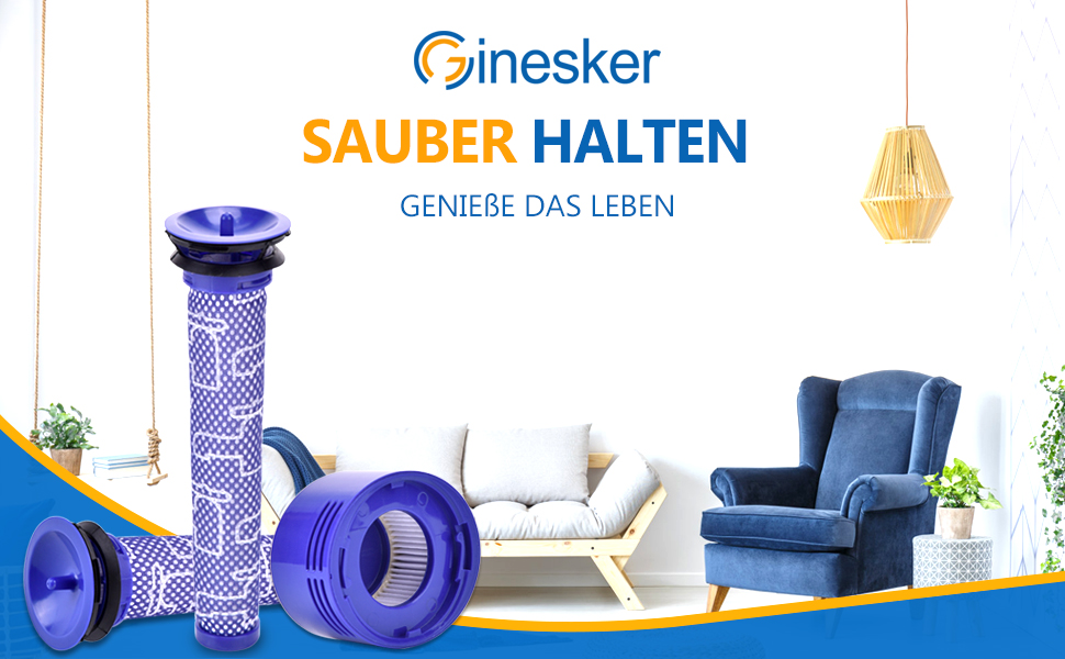 Фільтри для пилососа Dyson V7 V8: комплект 2 HEPA-фільтри після двигуна та 2 попередні фільтри. Оригінальні DY-96566101, DY-96747801