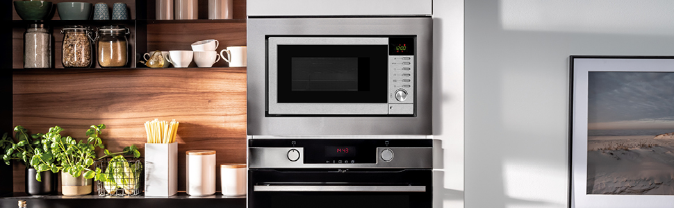 Мікрохвильова піч Amica EMW 13170 S, 20 л, 900 Вт, 9 автоматичних програм, чорний колір