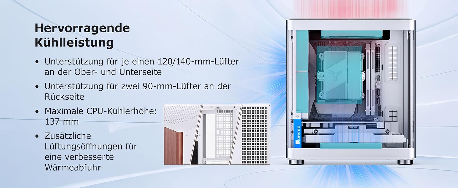 Корпус для ПК Jonsbo TK-0 Mini-ITX, чорний — SFF корпус із загартованим склом та дерев'яними елементами, підтримка відеокарт до 230мм, USB-C